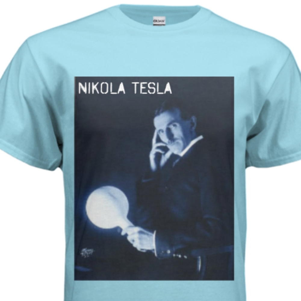 Nikola Tesla T Shirt Brand New Inventor Wireless
